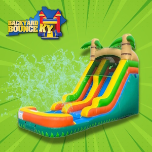 Tropical Inflatable Slide